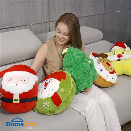 หมอนอิง SNAZZ X-MAS SANTA 14.5X14.5 นิ้ว สีเขียว_6