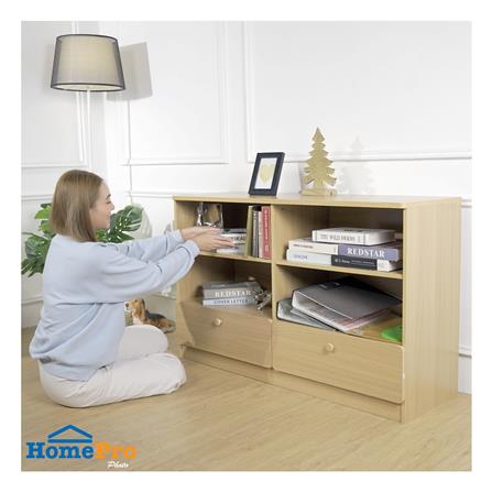 ชั้นวางของผสม 4 ช่อง 2 ลิ้นชัก FURDINI AOMI 120 ซม. สี NATURAL OAK_5