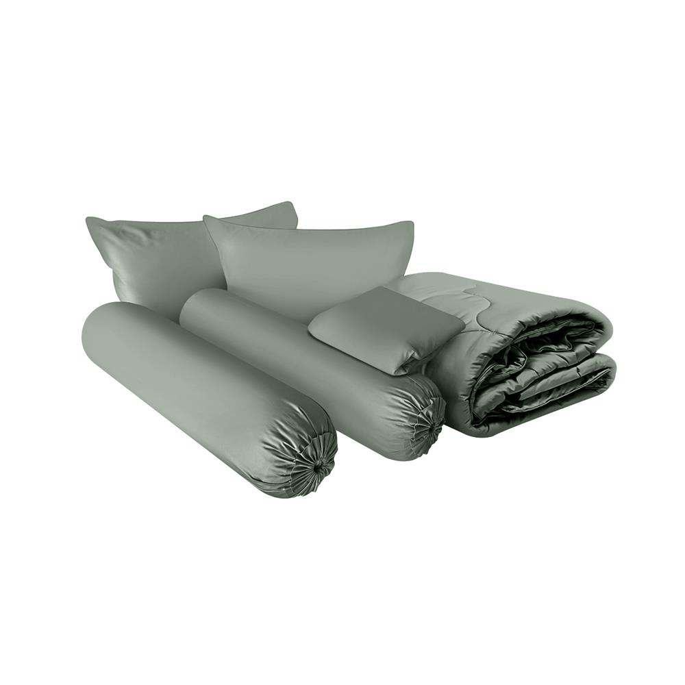 ชุดผ้าปูที่นอน 6 ฟุต (ชุด 6 ชิ้น) STEVENS PURE COTTON PZ02GN