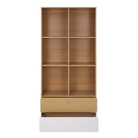 ชั้นวางของผสม 6 ช่อง 2 ลิ้นชัก FURDINI AOMI 80 ซม. สี NATURAL OAK/ขาว_2