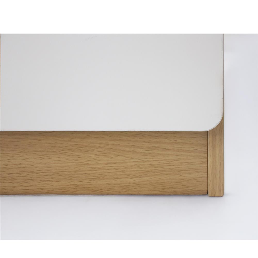 ตู้เตี้ย 3 ลิ้นชัก 3 บานเปิด FURDINI AOMI 120 ซม. สี NATURAL OAK/ขาว