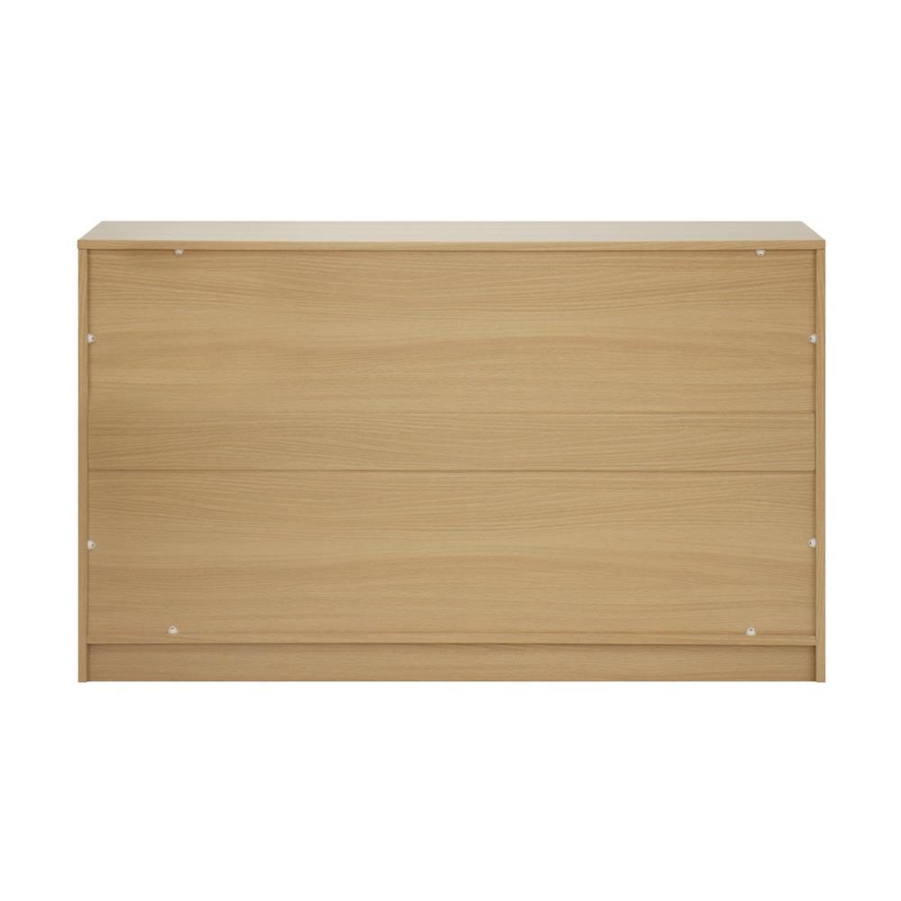 ตู้เตี้ย 3 ลิ้นชัก 3 บานเปิด FURDINI AOMI 120 ซม. สี NATURAL OAK/ขาว