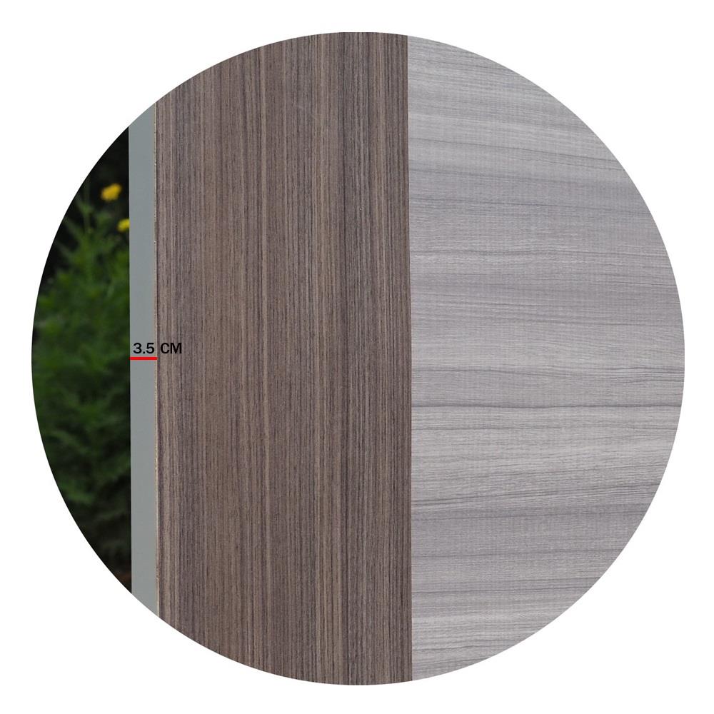 ประตูภายในเมลามีน ไม่เจาะลูกบิด METRO MD390 ATLANTA+MD520 ALTONA 70x200 ซม. สีเทา-โอ๊ค