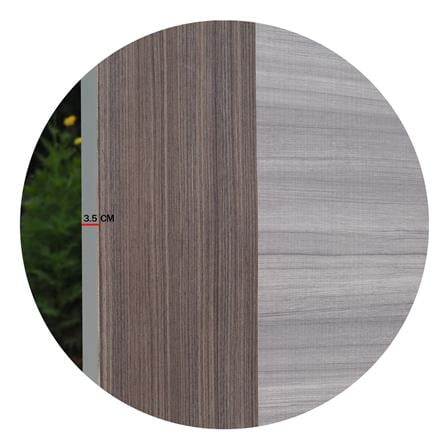 ประตูภายในเมลามีน ไม่เจาะลูกบิด METRO MD390 ATLANTA+MD520 ALTONA 70x200 ซม. สีเทา-โอ๊ค_4