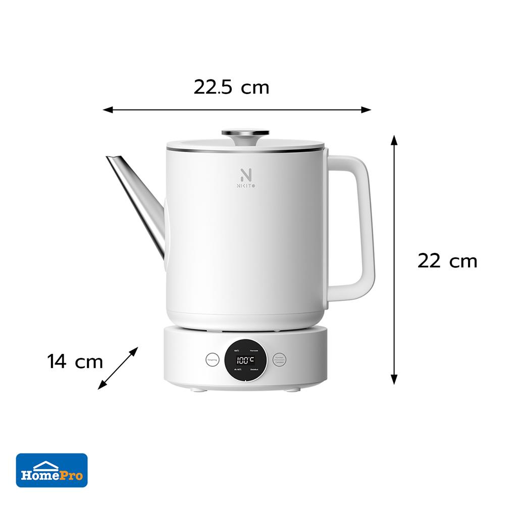 กาต้มน้ำไฟฟ้า NIKITO JPAJ0507 1 ลิตร สีขาว
