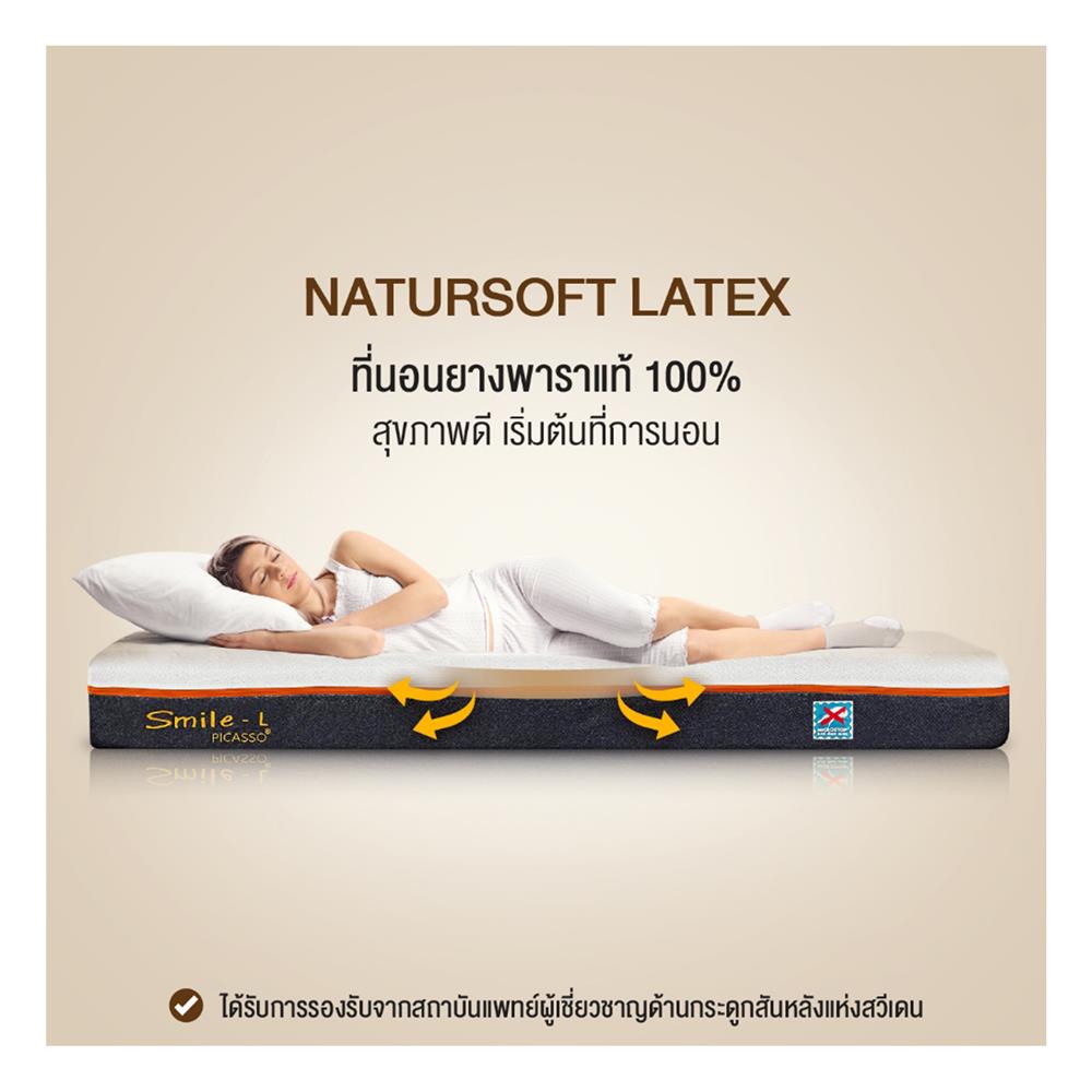 ที่นอน 5 ฟุต PICASSO SMILE L 4 นิ้ว (พร้อมหมอนหนุน 2 ใบ)