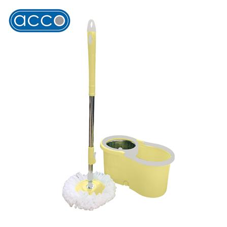 ชุดถังปั่นสเตนเลสพลาสติก ACCO PASTEL สีเหลือง_0