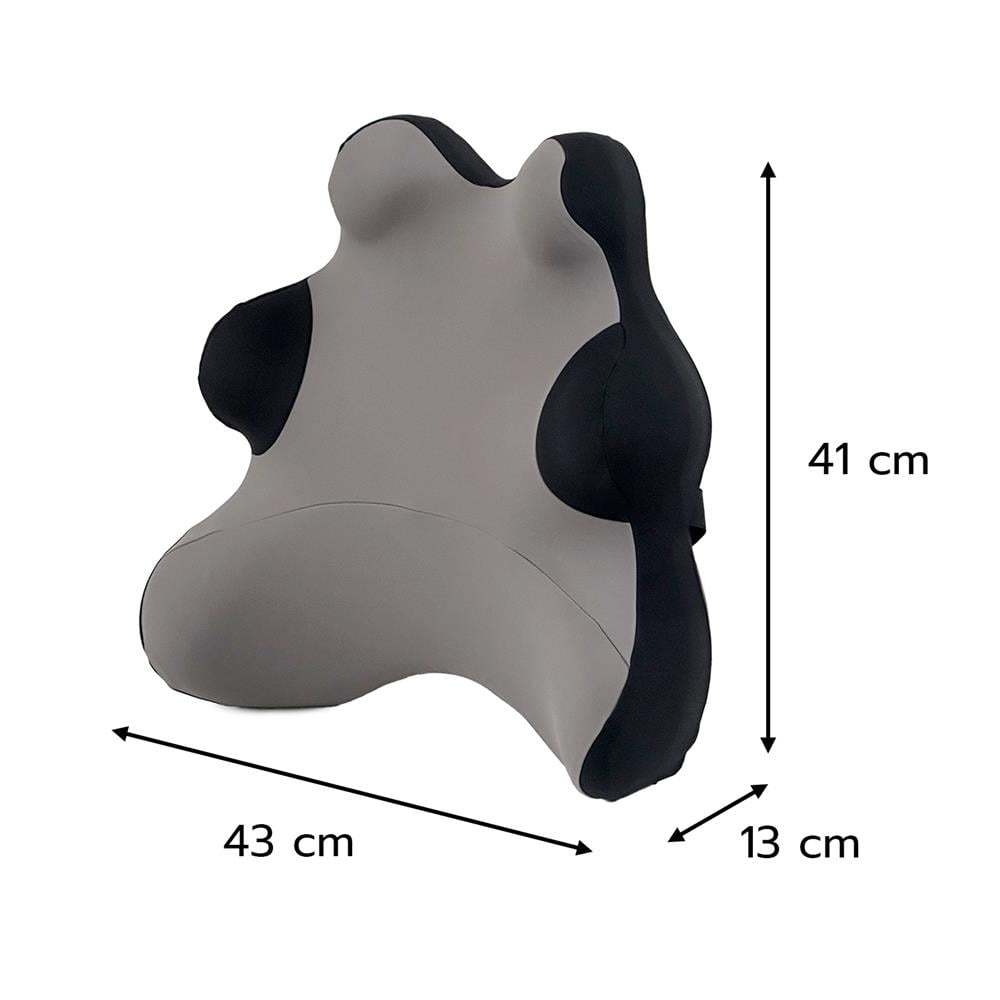 เบาะรองหลัง HOME LIVING STYLE FROST-H 16x16.5 นิ้ว สีดำ/เทา