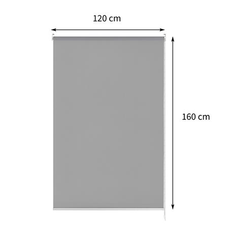 ผ้าม่านม้วน HOME LIVING STYLE SUNSCREEN SOLAR 120x160 ซม. สีเทา_6