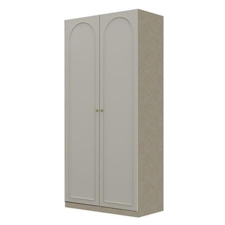 ตู้เสื้อผ้า 2 บานเปิด SB BUILT IN WARDROBE PLUS 59062811 100 ซม. สีครีม_0