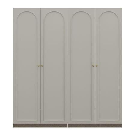 ตู้เสื้อผ้า 4 บานเปิด SB BUILT IN WARDROBE PLUS 59062814 200 ซม. สีครีม_0