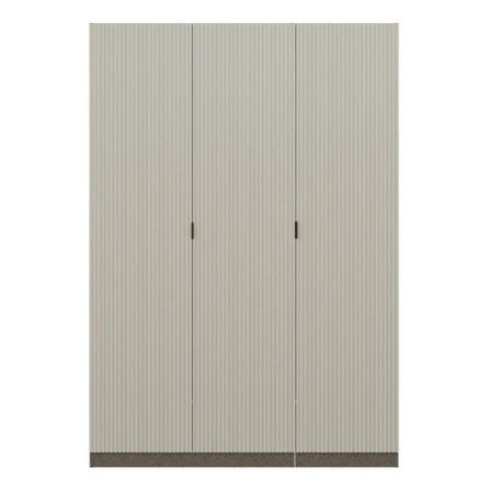 ตู้เสื้อผ้า 3 บานเปิด SB BUILT IN WARDROBE PLUS 59063233 150 ซม. สีเทา_0