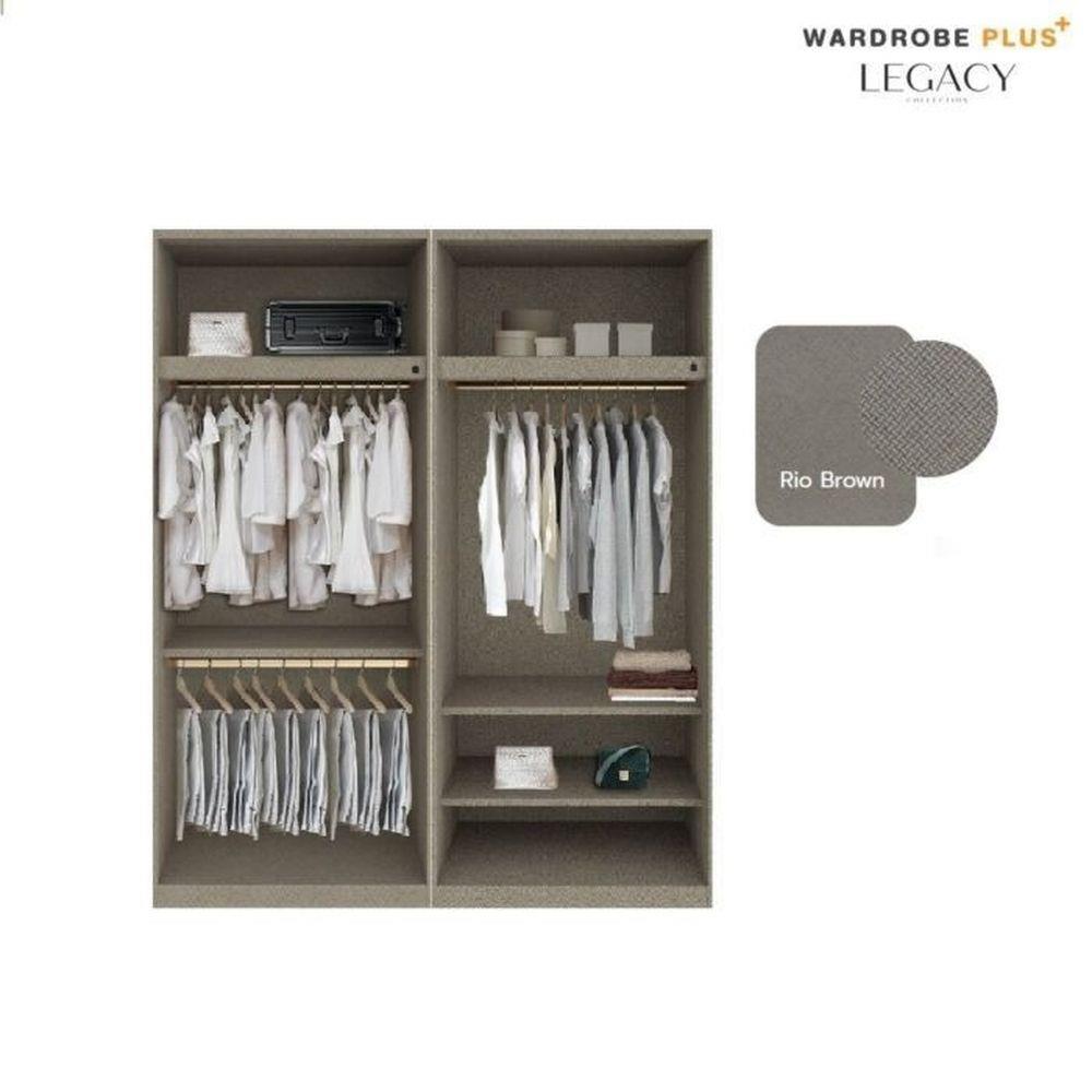 ตู้เสื้อผ้า 4 บานเปิด SB BUILT IN WARDROBE PLUS 59062855 200 ซม. สีขาว