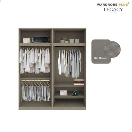 ตู้เสื้อผ้า 4 บานเปิด SB BUILT IN WARDROBE PLUS 59062855 200 ซม. สีขาว_3