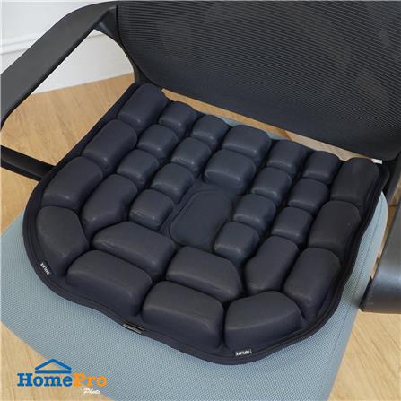 เบาะรองนั่งเป่าลม HOME LIVING STYLE AIRTOFU-H 18x17 นิ้ว สีดำ_7
