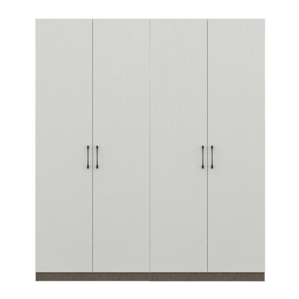 ตู้เสื้อผ้า 4 บานเปิด SB BUILT IN WARDROBE PLUS 59062871 200 ซม. สีขาว