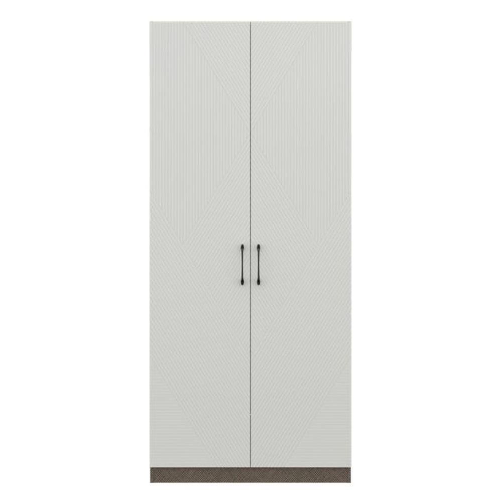 ตู้เสื้อผ้า 2 บานเปิด SB BUILT IN WARDROBE PLUS 59062868 100 ซม. สีขาว