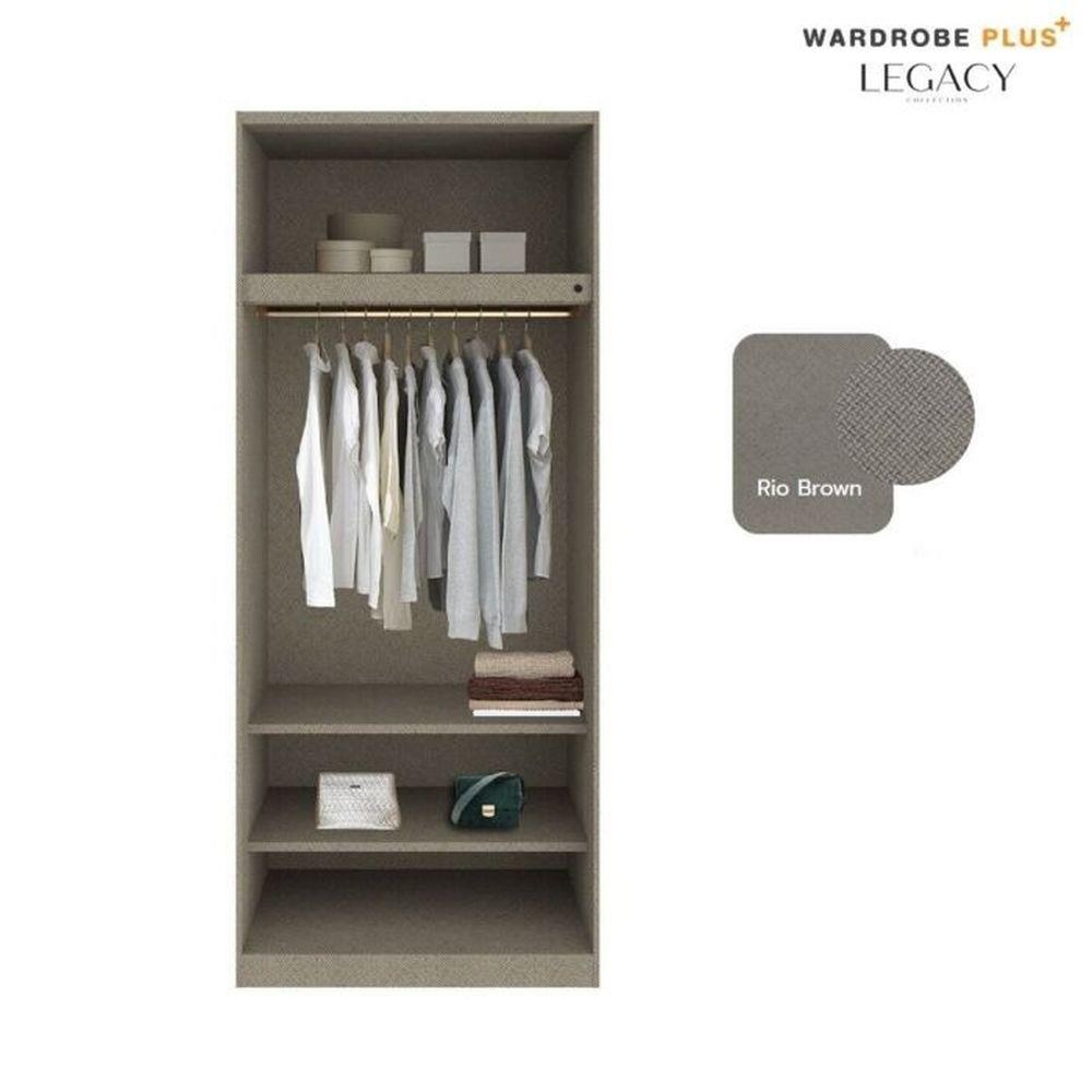 ตู้เสื้อผ้า 2 บานเปิด SB BUILT IN WARDROBE PLUS 59062868 100 ซม. สีขาว