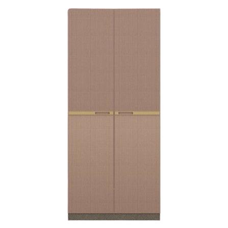 ตู้เสื้อผ้า 2 บานเปิด SB BUILT IN WARDROBE PLUS 59062808 100 ซม. สีวอลนัท_0