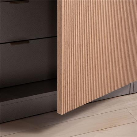 ตู้เสื้อผ้า 2 บานเปิด SB BUILT IN WARDROBE PLUS 59062808 100 ซม. สีวอลนัท_4