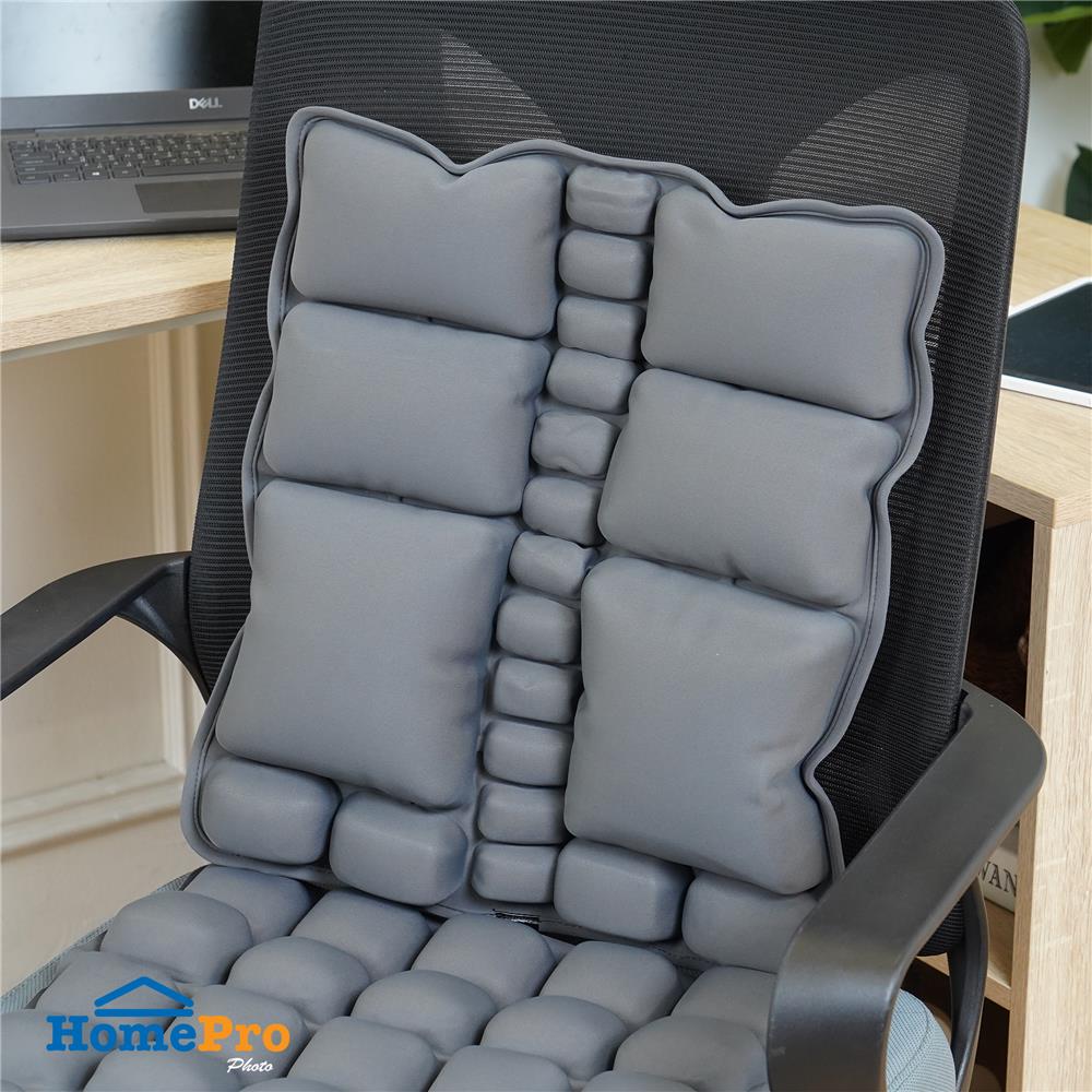 เบาะรองหลังเป่าลม HOME LIVING STYLE AIRTOFU-H 18x16 นิ้ว สีเทา