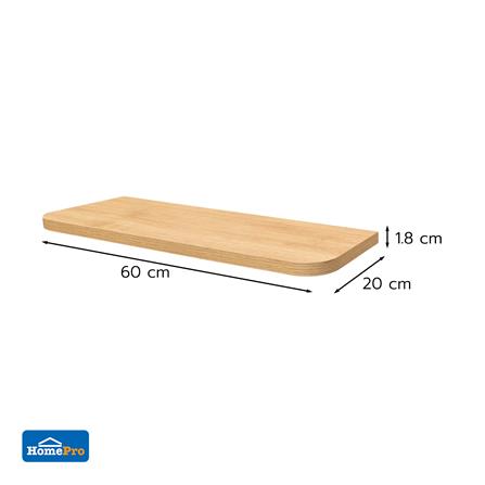 แผ่นชั้นไม้ซ่อนขา STACKO SORI 60x20x1.8 ซม. สีเนเชอรัลโอ๊ค_5