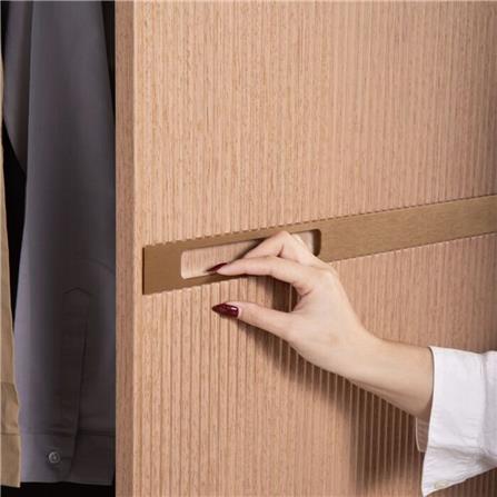 ตู้เสื้อผ้า 3 บานเปิด SB BUILT IN WARDROBE PLUS 59062809 150 ซม. สีวอลนัท_3