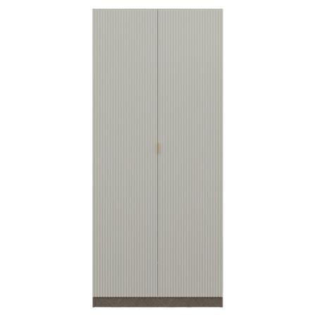 ตู้เสื้อผ้า 2 บานเปิด SB BUILT IN WARDROBE PLUS 59062799 100 ซม. สีเทา_0