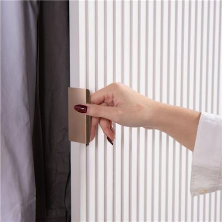 ตู้เสื้อผ้า 2 บานเปิด SB BUILT IN WARDROBE PLUS 59062799 100 ซม. สีเทา_2