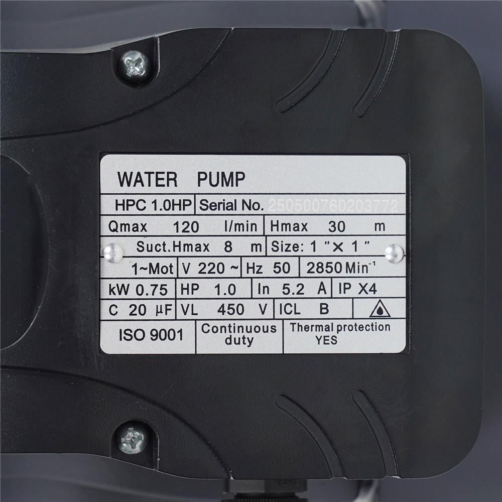 ปั๊มหอยโข่ง DEXZON HPC 1 แรงม้า