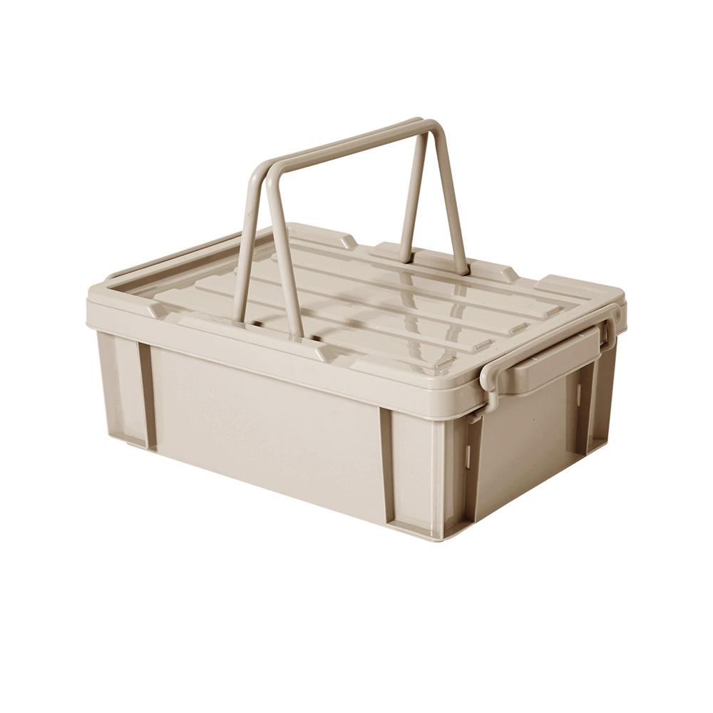 กล่องหูหิ้ว STACKO CARGO 12 ลิตร 29.5x44.5x15.5 ซม. สีเบจ