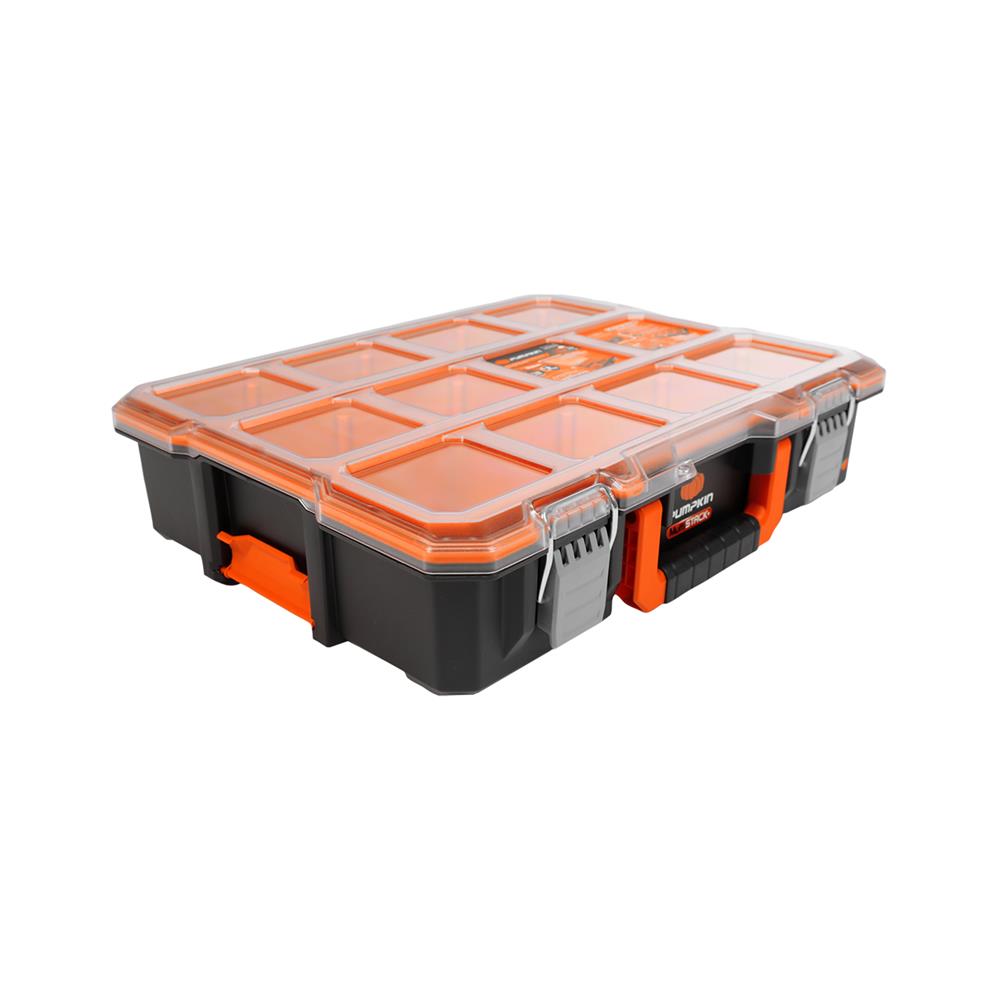 กล่องเครื่องมือ PUMPKIN PTT-MST110R 110 มม. 10 ช่อง สีส้ม/ดำ