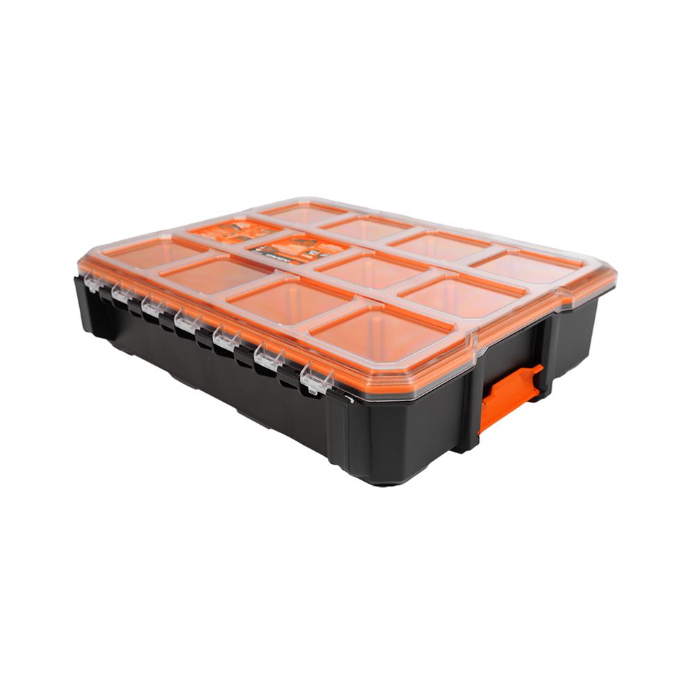 กล่องเครื่องมือ PUMPKIN PTT-MST110R 110 มม. 10 ช่อง สีส้ม/ดำ