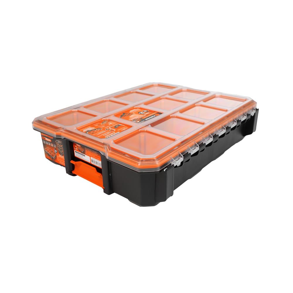 กล่องเครื่องมือ PUMPKIN PTT-MST110R 110 มม. 10 ช่อง สีส้ม/ดำ