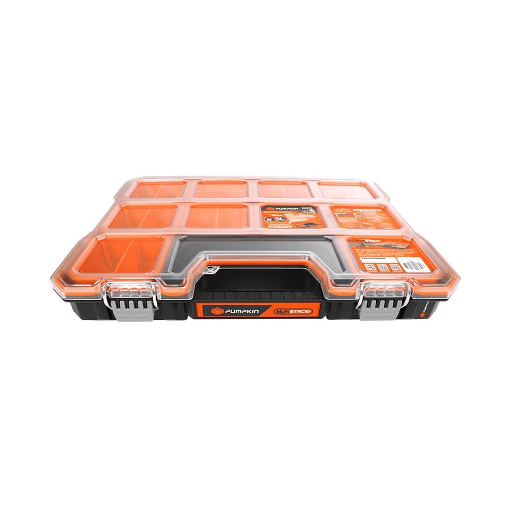 กล่องเครื่องมือ PUMPKIN PTT-MST65R 65 มม. 10 ช่อง สีส้ม/ดำ