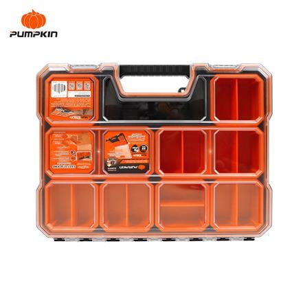 กล่องเครื่องมือ PUMPKIN PTT-MST65R 65 มม. 10 ช่อง สีส้ม/ดำ_0