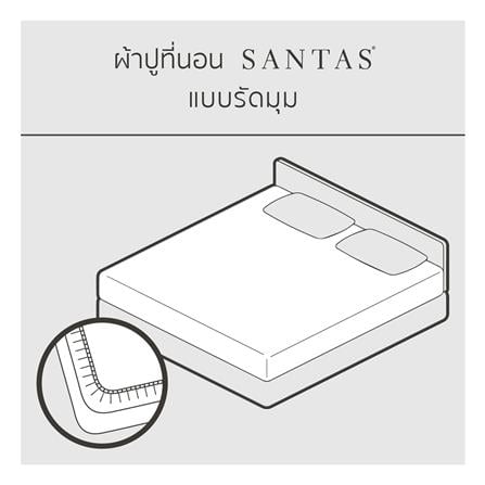 ชุดผ้าปูที่นอน 6 ฟุต (ชุด 7 ชิ้น) SANTAS COTTON USA JOYBLOOM GR_5