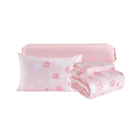 ชุดผ้าปูที่นอน 5 ฟุต (ชุด 6 ชิ้น) SANTAS COTTON USA SWEET PEA PI_2
