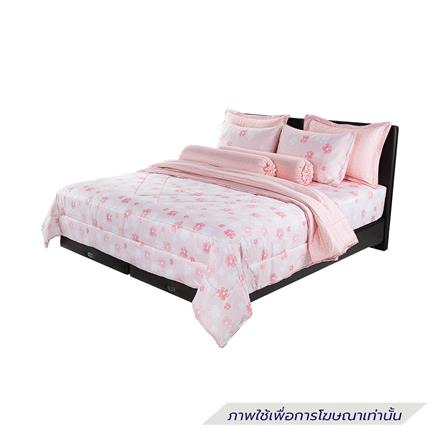 ชุดผ้าปูที่นอน 6 ฟุต (ชุด 6 ชิ้น) SANTAS COTTON USA SWEET PEA PI_1
