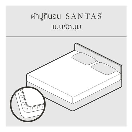 ชุดผ้าปูที่นอน 5 ฟุต (ชุด 7 ชิ้น) SANTAS COTTON USA JOYBLOOM GR_5
