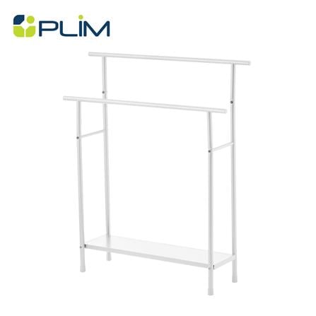 ราวพาดผ้า 2 เส้น PLIM RIGA 72.5x19.6x88.3 ซม. สีขาว_0