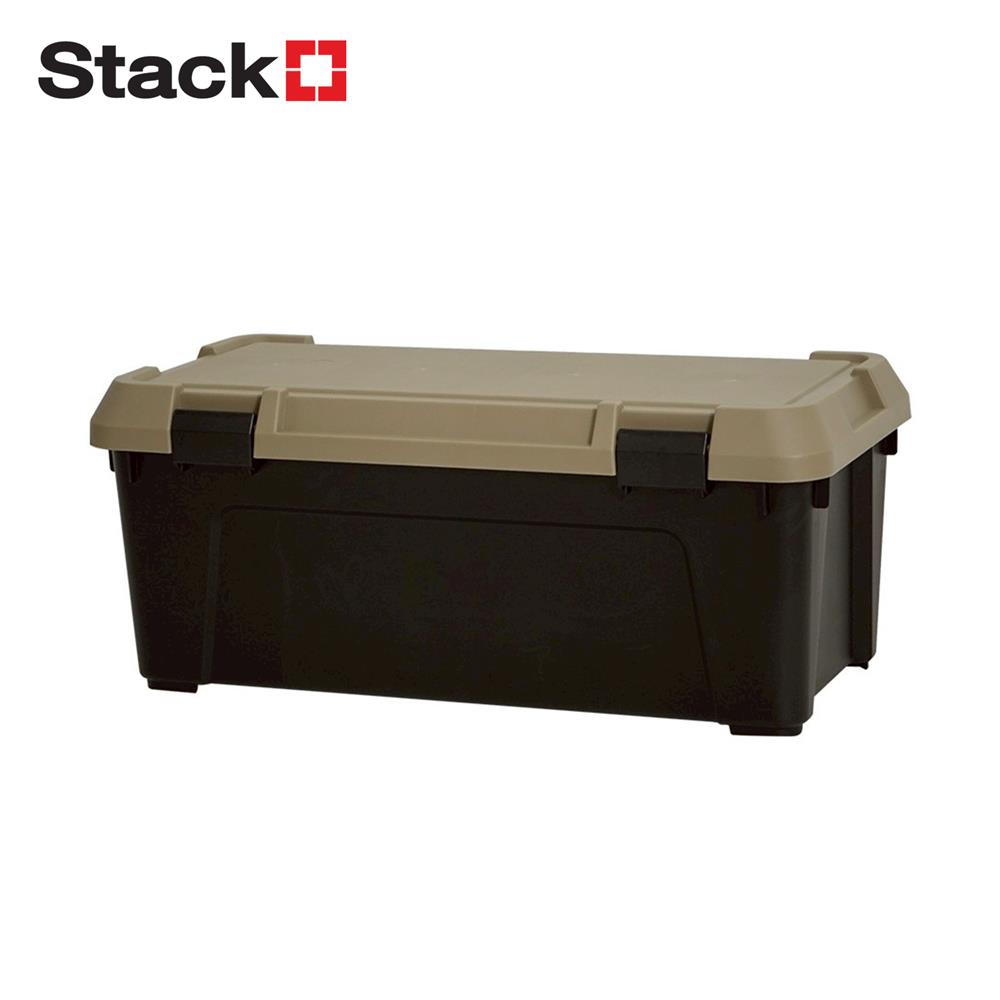 กล่องจัดเก็บท้ายรถ 54 ลิตร STACKO CARGO สีดำ/น้ำตาล