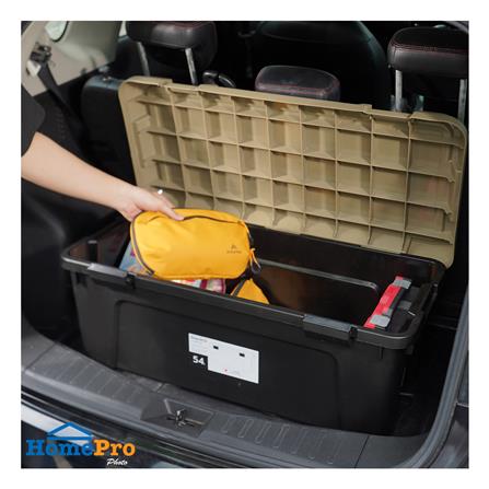 กล่องจัดเก็บท้ายรถ 54 ลิตร STACKO CARGO สีดำ/น้ำตาล_3