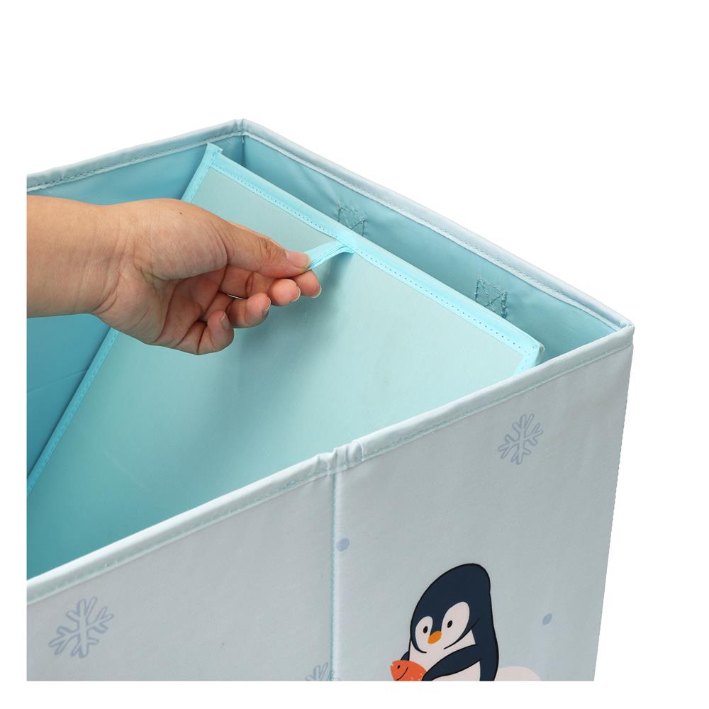 กล่องผ้าพับ STACKO LITTLE-P 33x38x33 ซม. สีฟ้า
