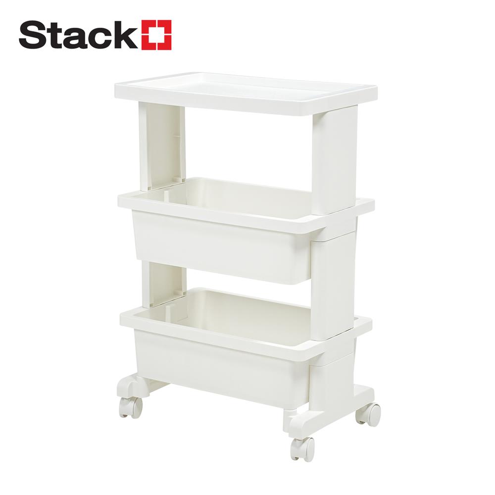 ชั้นวางของ 3 ชั้น STACKO HANA SIZE S 40x25x42.5 ซม. สีขาว