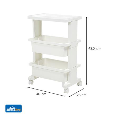 ชั้นวางของ 3 ชั้น STACKO HANA SIZE S 40x25x42.5 ซม. สีขาว_5