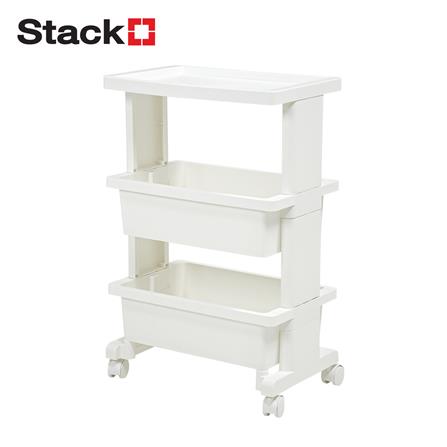ชั้นวางของ 3 ชั้น STACKO HANA SIZE S 40x25x42.5 ซม. สีขาว_0