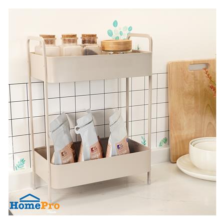 ชั้นวางของอะลูมิเนียม 2 ชั้น KECH LEGACY สีเบจ_3