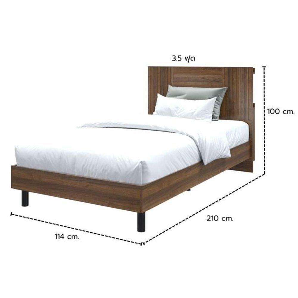 เตียง 3.5 ฟุต KONCEPT KUMAMOTO 19237088 สีวอลนัท