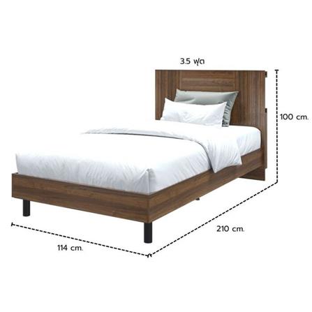 เตียง 3.5 ฟุต KONCEPT KUMAMOTO 19237088 สีวอลนัท_4